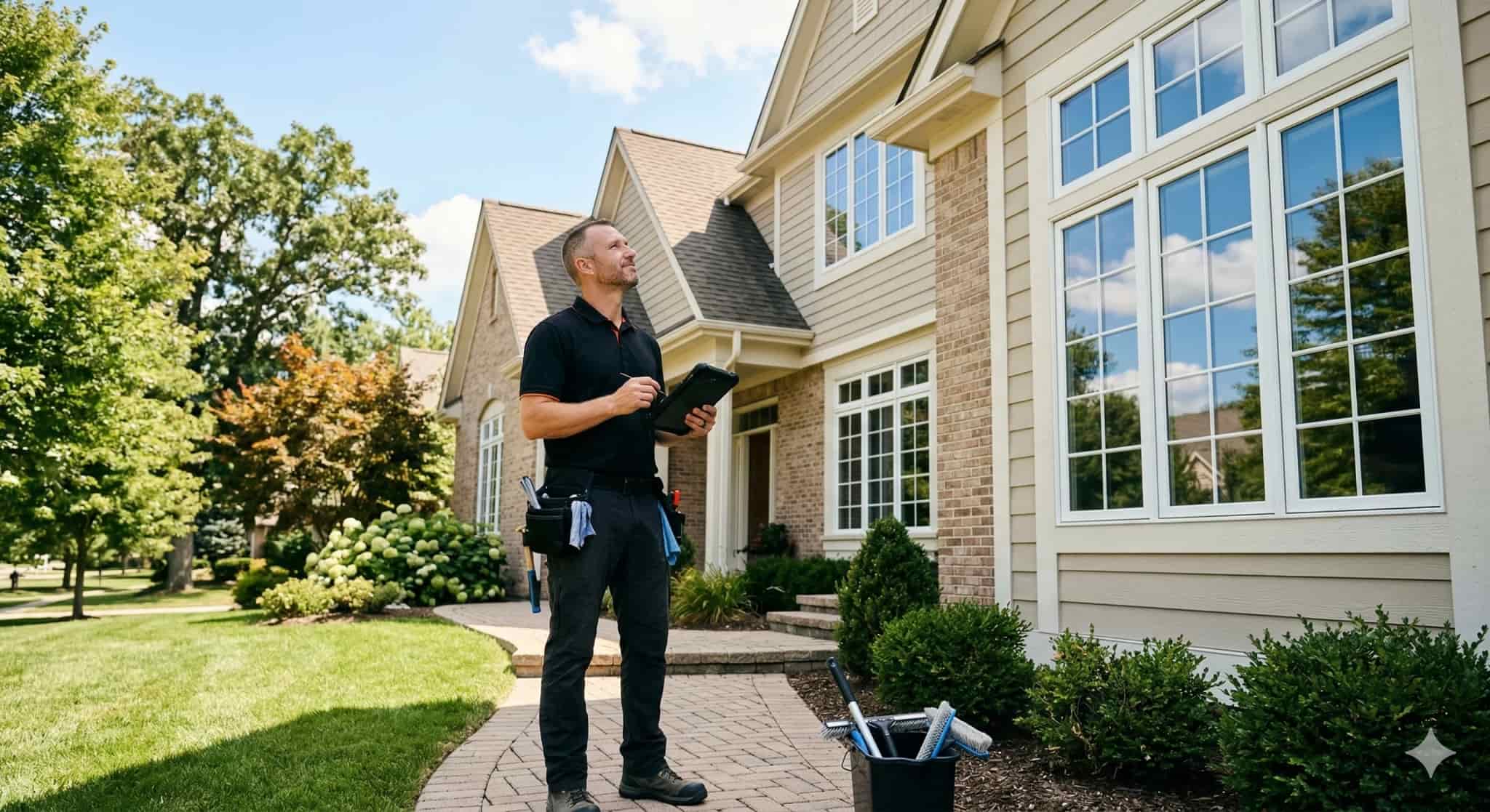 Professional window cleaning service in Aurora