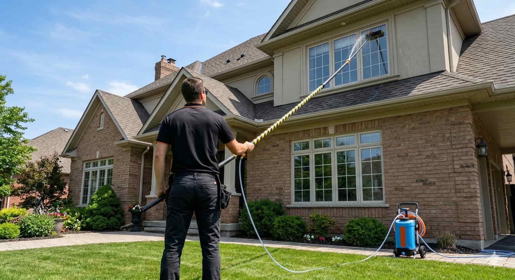 Professional window cleaning service in Ajax