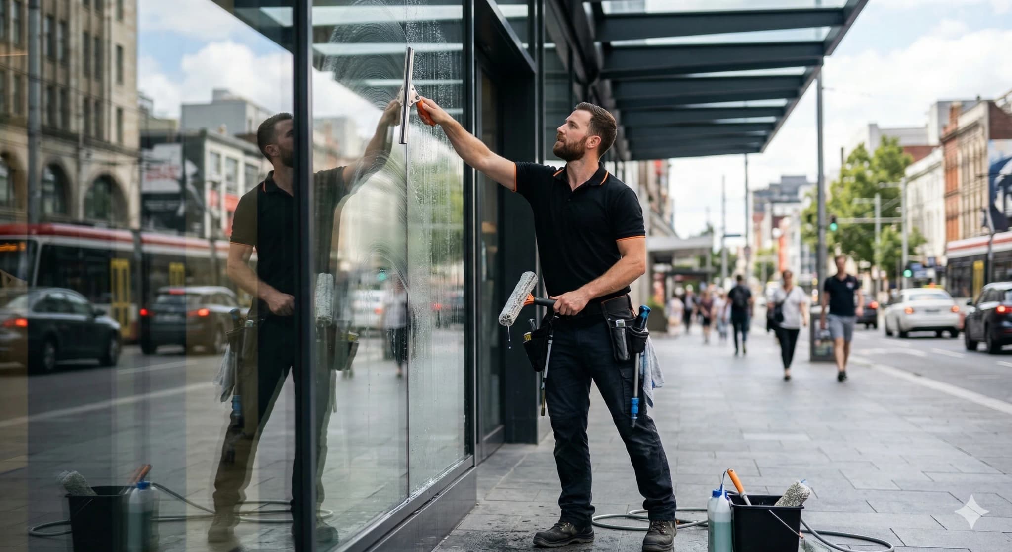 Commercial window cleaning