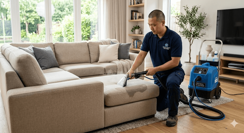 Professional upholstery cleaning in Burlington