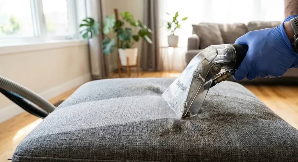 Professional upholstery cleaning service