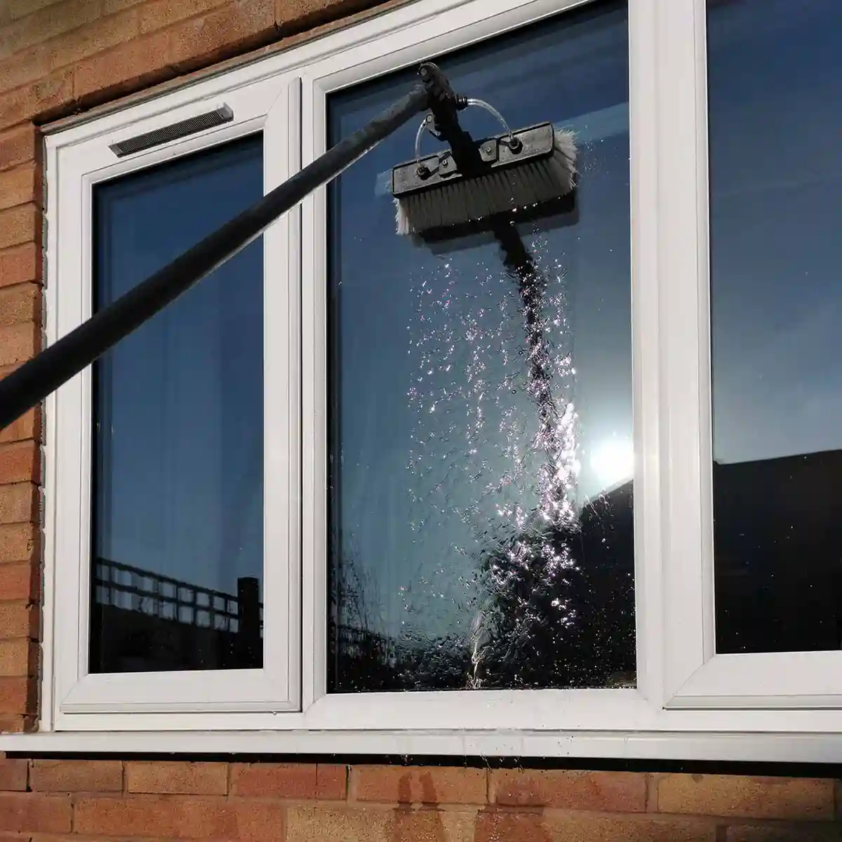 Commercial storefront window washing in Toronto